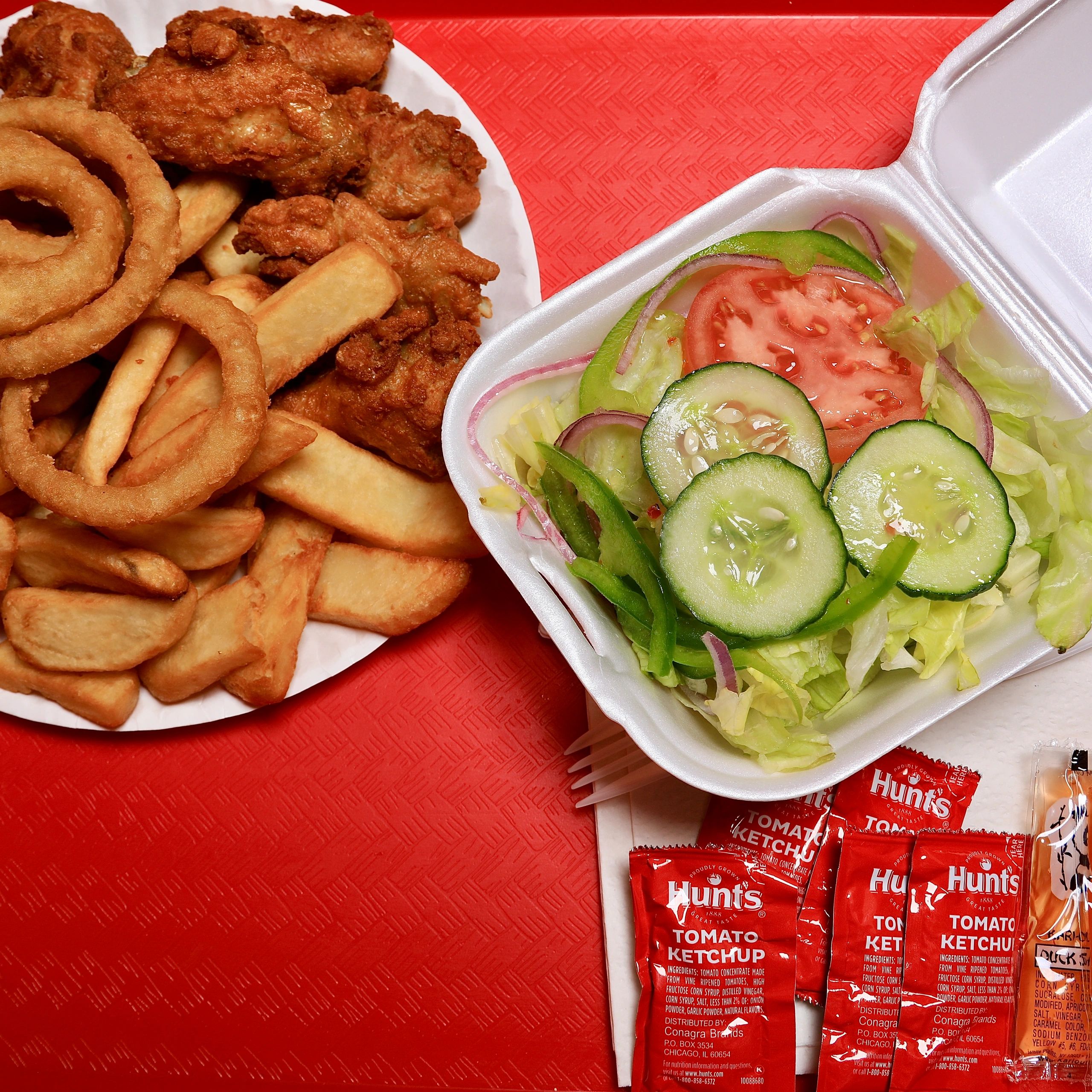 Loaded fries meal with sides