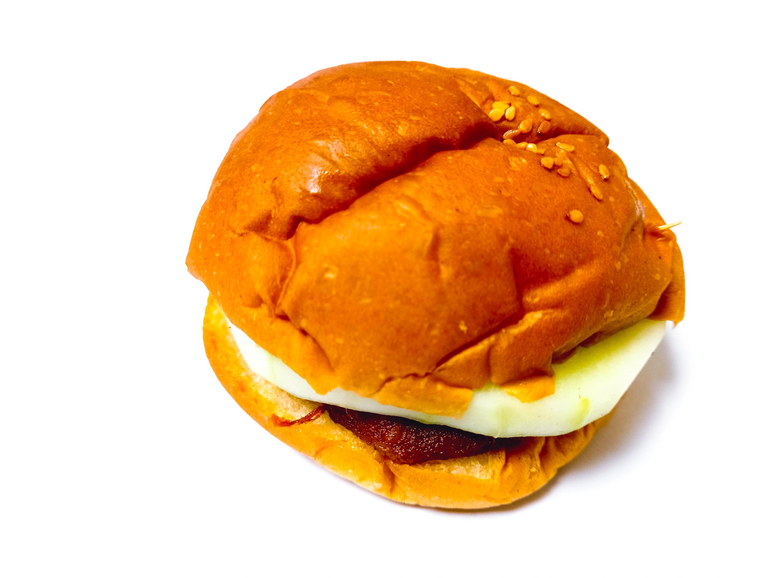 Crispy chicken burger food close-up