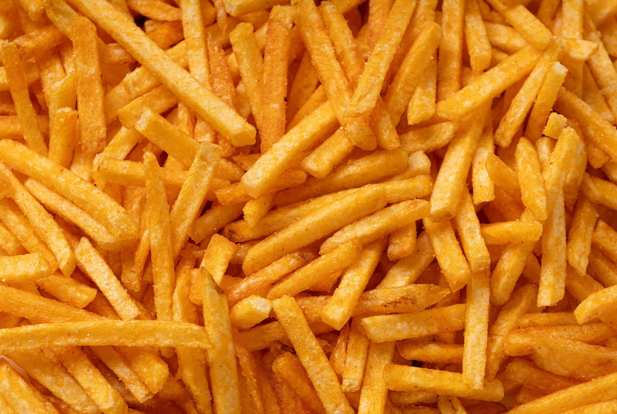 Close-up of crispy golden french fries